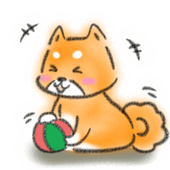 Cheerful Shiba inu Sticker