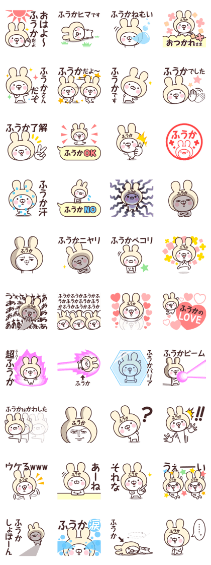 Name Sticker Fuuka