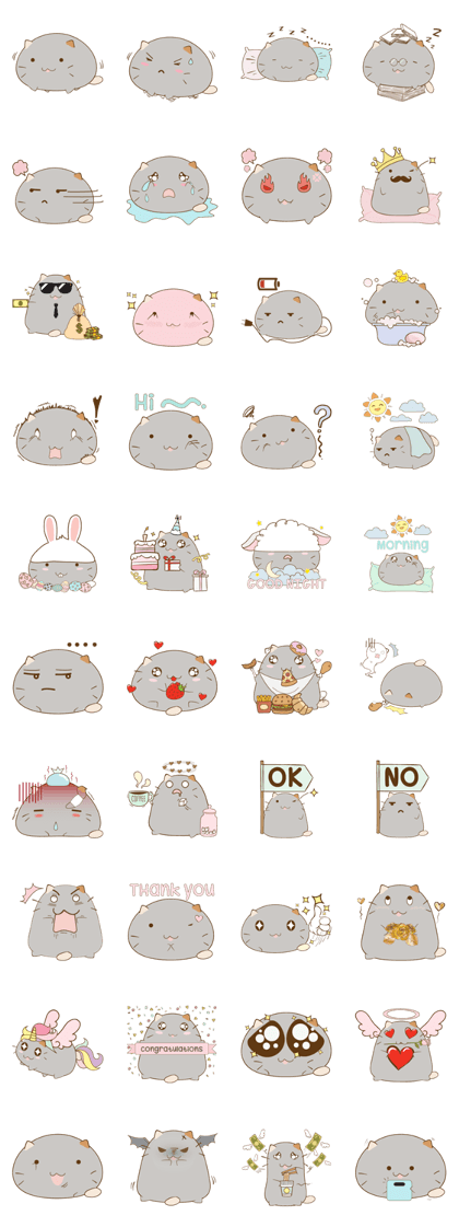 Fatty Pastel Cat
