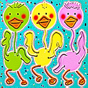 Dancing ostrich