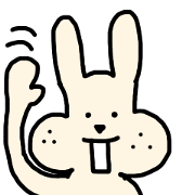 Simple and pretty rabbit!