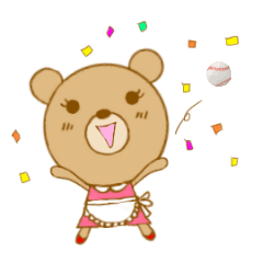 Baseball&Softball cheering mothers' bear