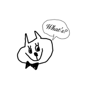 monotone cute stamp