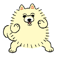 Bipedal Pom-Dog – LINE stickers LINE STORE - Main Image