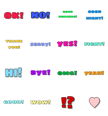 Alphabet stickers