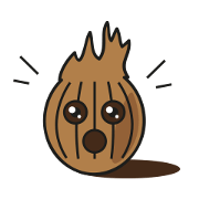 Coconut on fire