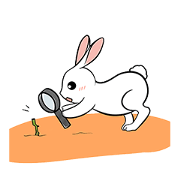 Lying rabbit