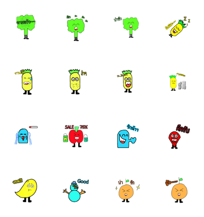 Sticker Fruit Million Years vol.1