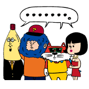 Mr.Afro with firiends