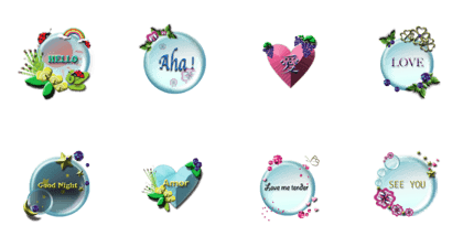 Full of pep , funny stickers .v