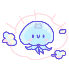 Gentle moon jellyfish