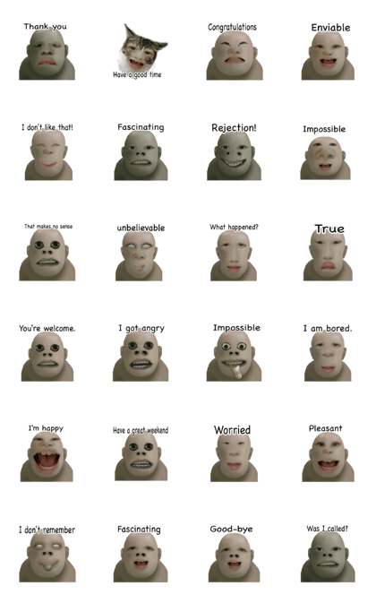 anime Kimoman Sticker English version anime Kimoman Sticker English version