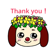 Colorful dog Happy English!