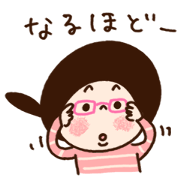 a girl with glasses drawn by Meriko