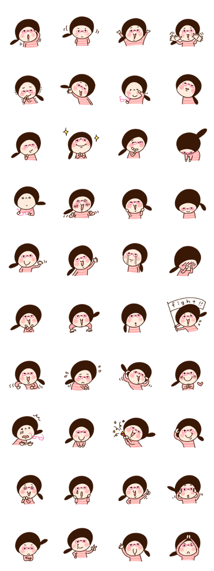 a girl with glasses ver.2