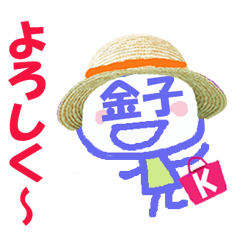 Sticker of Kaneko's face