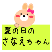 Girl named Sanae on a summer day