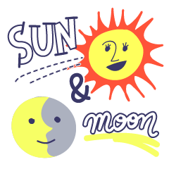 Sun & Moon: daily sticker