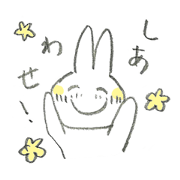 Happy Little Rabbit Sticker