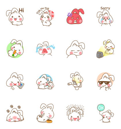Onigiri Bunny Stickers