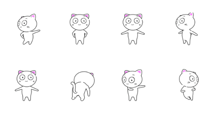 absurd white cat
