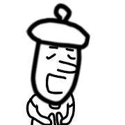 Mr.Beret in a hat village (summer)