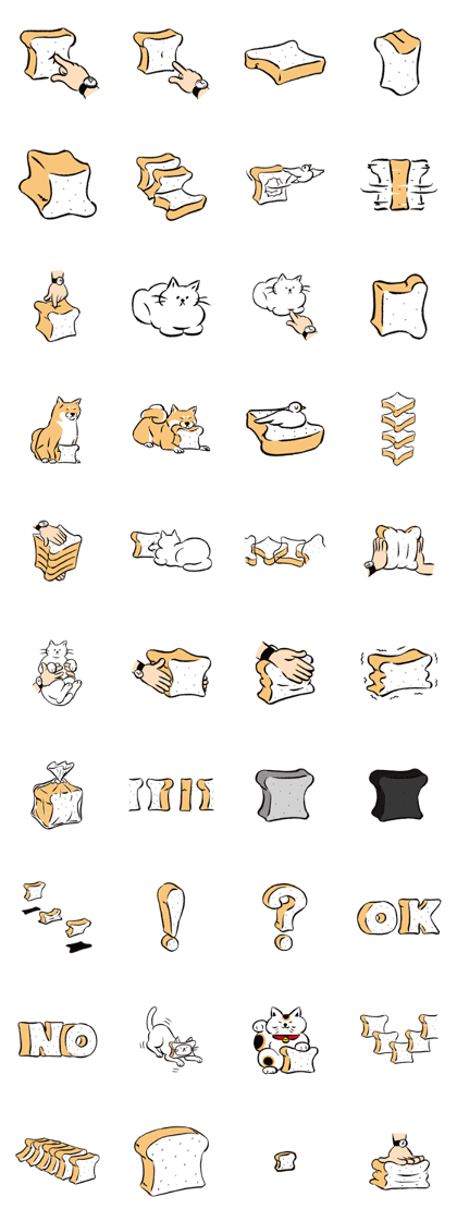 Plain bread sticker