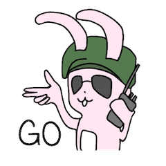 Army Rabbit - Stiker LINE | LINE STORE