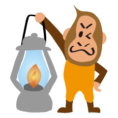 Monkeys who love outdoor camping