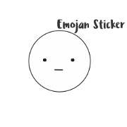 Emojan Sticker - Large Emojan Sticker - Large