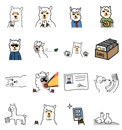 Alpa - Cardbox mascot Alpa - Cardbox mascot