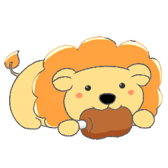 Daily life of a cute lion