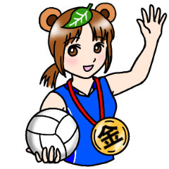 Raccoon volleyball player2