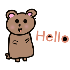 Bear stickers (English)