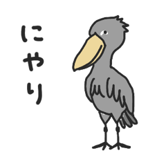 The shoebill/Moving
