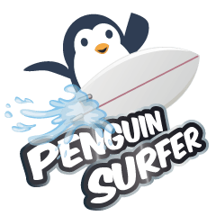 Penguin surfer (ENG)