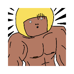 ヘルメット筋肉の人１(○)