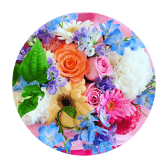 花束のスタンプbouquet