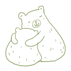 Emotional Support Bear (big sticker)