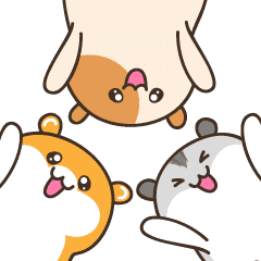 moving! healing hamster daily Sticker