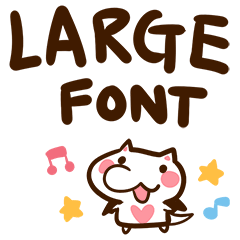 Large font of catbats (English)