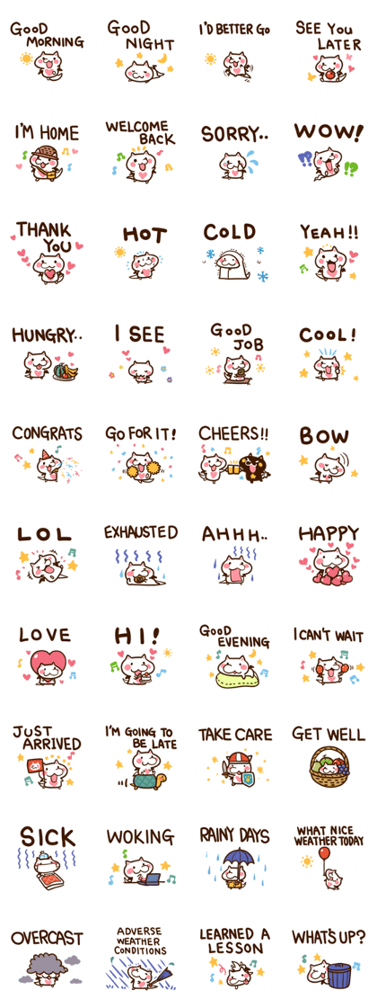 Large font of catbats (English)