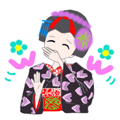 Colorful kimono beauty No.3