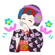 Colorful kimono beauty No.3