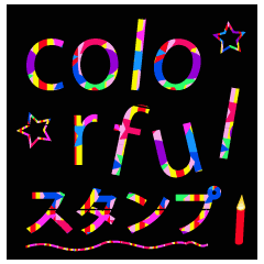 Colorful greeting note