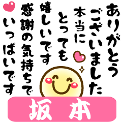 Simple smile Big stickers "Sakamoto"