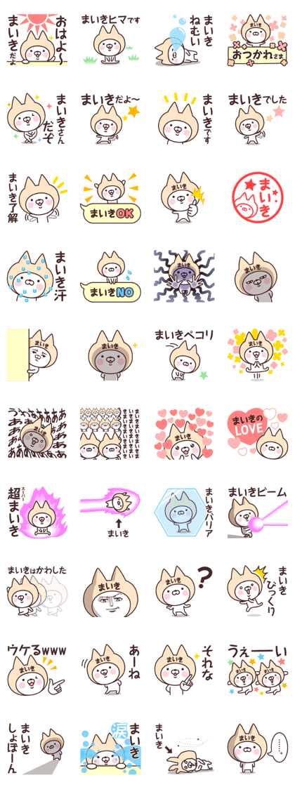 Name Sticker Maiki