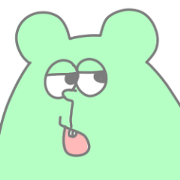 Funny green monster