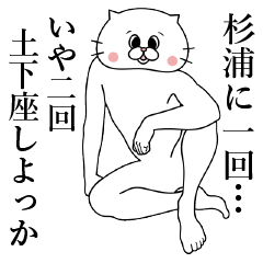 Cat Sticker Sugiura