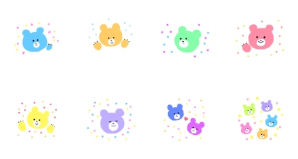 Colorful bears part1